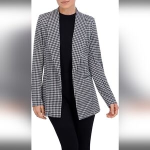 Ookie & Lala Plaid Shawl Collar Blazer S New